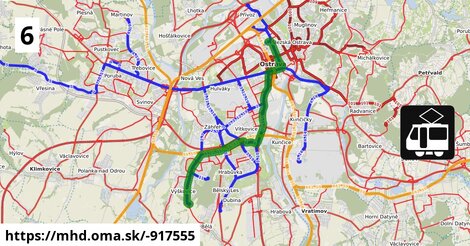 Tram 6: Mor. Ostrava,Plynárny = >  Výškovice