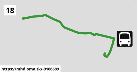 Bus 18: Kynek = >  Železničná stanica Nitra