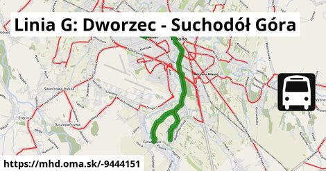 Linia G: Dworzec - Suchodół Góra