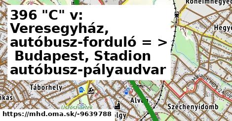 396 "C" v: Veresegyház, autóbusz-forduló = >  Budapest, Stadion autóbusz-pályaudvar