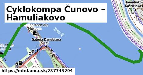 Cyklokompa Čunovo – Hamuliakovo