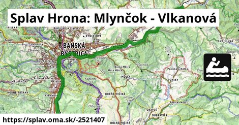 Splav Hrona: Mlynčok - Vlkanová