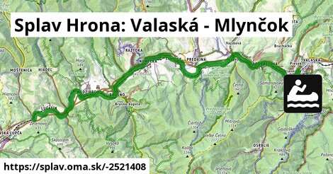 Splav Hrona: Valaská - Mlynčok