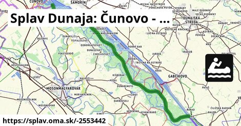 Splav Dunaja: Čunovo - ...