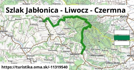 Szlak Jabłonica - Liwocz - Czermna