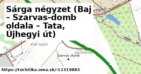 Sárga négyzet (Baj – Szarvas-domb oldala – Tata, Újhegyi út)