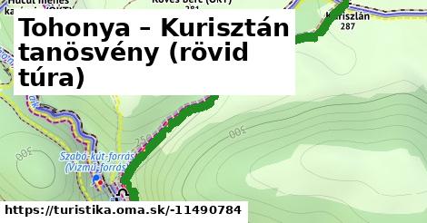 Tohonya – Kurisztán tanösvény (rövid túra)