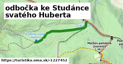 odbočka ke Studánce svatého Huberta