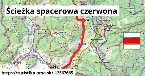 Ścieżka spacerowa czerwona