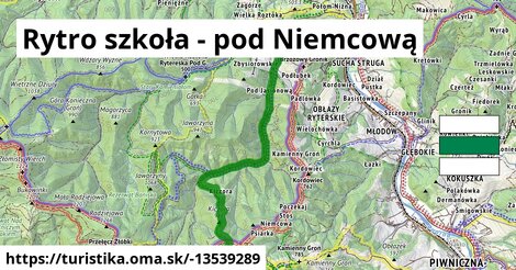 Rytro szkoła - pod Niemcową