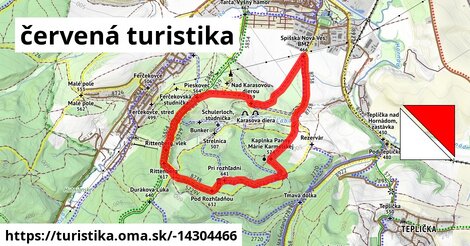 červená turistika