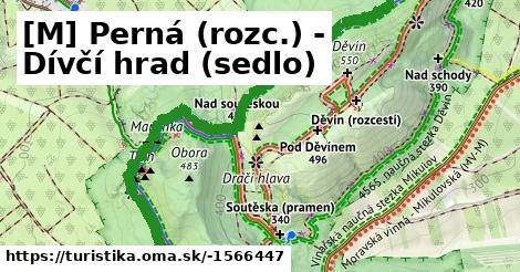 [M] Perná (rozc.) - Dívčí hrad (sedlo)