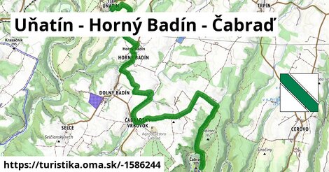 Uňatín - Horný Badín - Čabraď