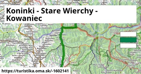 Koninki - Stare Wierchy - Kowaniec