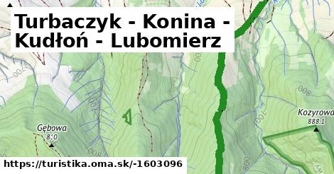 Turbaczyk - Konina - Kudłoń - Lubomierz