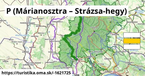 P (Márianosztra – Strázsa-hegy)