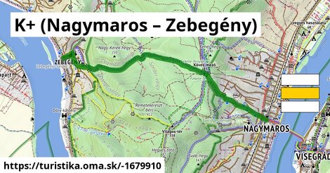 K+ (Nagymaros – Zebegény)