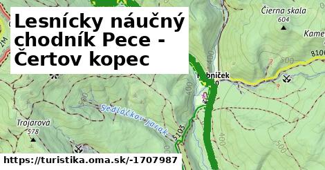 Lesnícky náučný chodník Pece - Čertov kopec