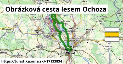 Obrázková cesta lesem Ochoza