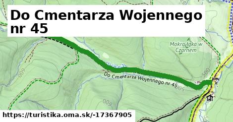 Do Cmentarza Wojennego nr 45