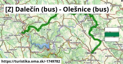 [Z] Dalečín (bus) - Olešnice (bus)