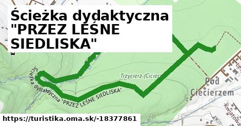 Ścieżka dydaktyczna "PRZEZ LEŚNE SIEDLISKA"