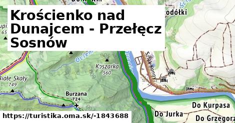 Krościenko nad Dunajcem - Przełęcz Sosnów