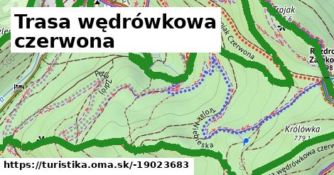 Trasa wędrówkowa czerwona