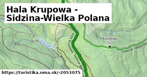 Hala Krupowa - Sidzina-Wielka Polana