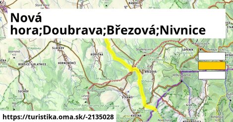 Nová hora;Doubrava;Březová;Nivnice