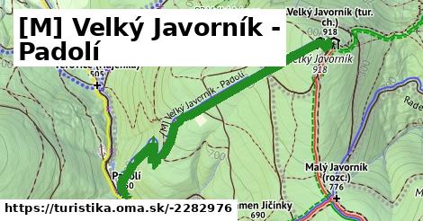 [M] Velký Javorník - Padolí
