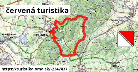 červená turistika