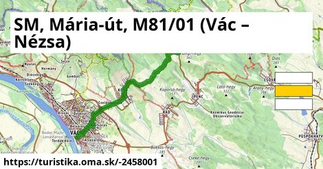 SM, Mária-út, M81/01 (Vác – Nézsa)