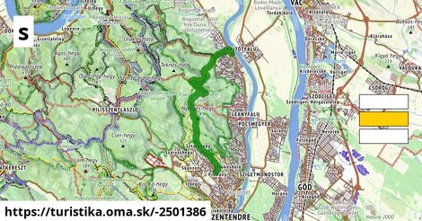 S (Szentendre, Pismány aut. ford. – Vörös-kő – Tahitótfalu, Hídfő aut. m.)