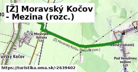 [Ž] Moravský Kočov - Mezina (rozc.)