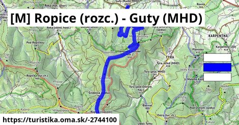 [M] Ropice (rozc.) - Guty (MHD)