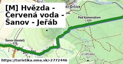 [M] Hvězda - Červená voda - Šanov - Jeřáb