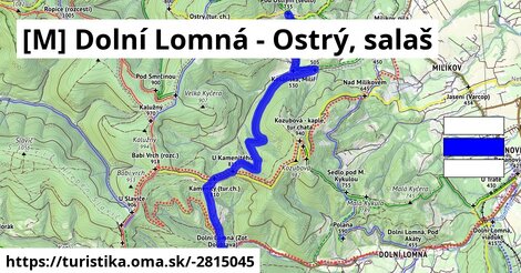 [M] Dolní Lomná - Ostrý, salaš