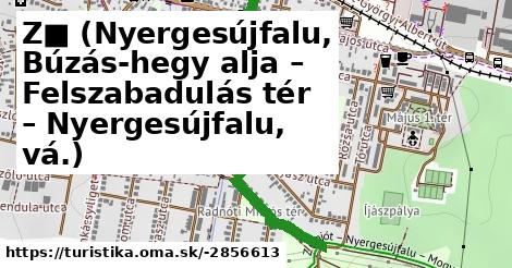 Z■ (Nyergesújfalu, Búzás-hegy alja – Felszabadulás tér – Nyergesújfalu, vá.)