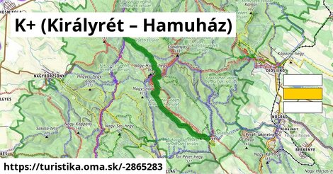 K+ (Királyrét – Hamuház)