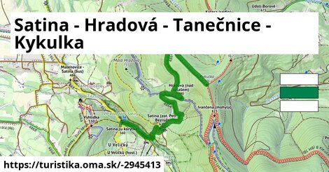 Satina - Hradová - Tanečnice - Kykulka