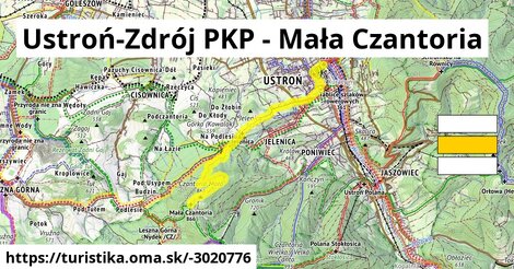 Ustroń-Zdrój PKP - Mała Czantoria