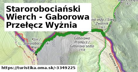 Starorobociański Wierch - Gaborowa Przełęcz Wyżnia