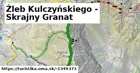 Żleb Kulczyńskiego - Skrajny Granat