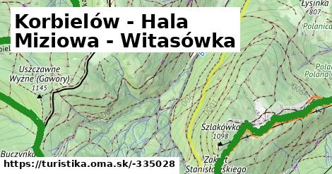 Korbielów - Hala Miziowa - Witasówka