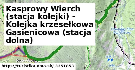 Kasprowy Wierch (stacja kolejki) - Kolejka krzesełkowa Gąsienicowa (stacja dolna)