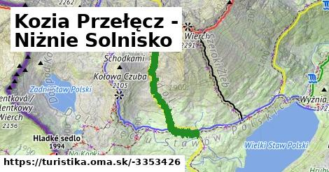 Kozia Przełęcz - Niżnie Solnisko