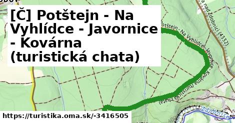 [Č] Potštejn - Na Vyhlídce - Javornice - Kovárna (turistická chata)