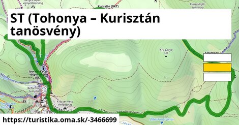 ST (Tohonya – Kurisztán tanösvény)