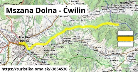 Mszana Dolna - Ćwilin